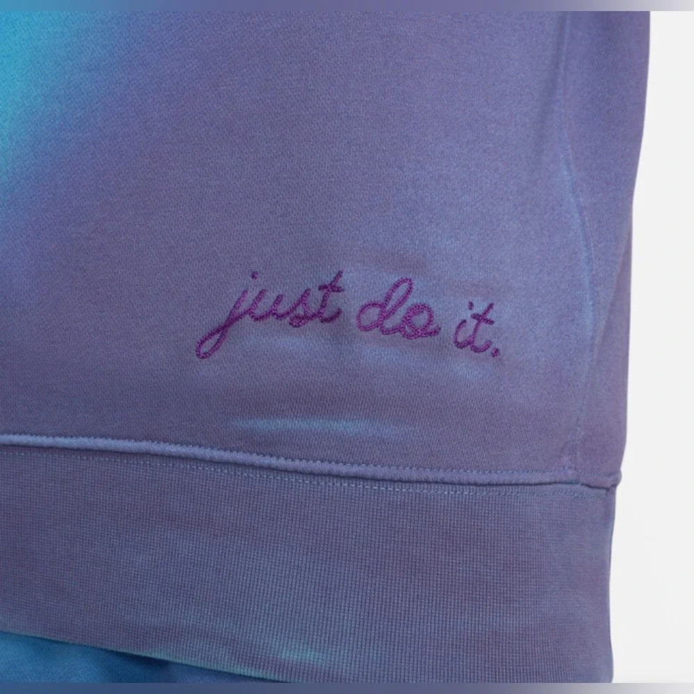 Nike Gradient Blue and Purple Men's Sweatshirt